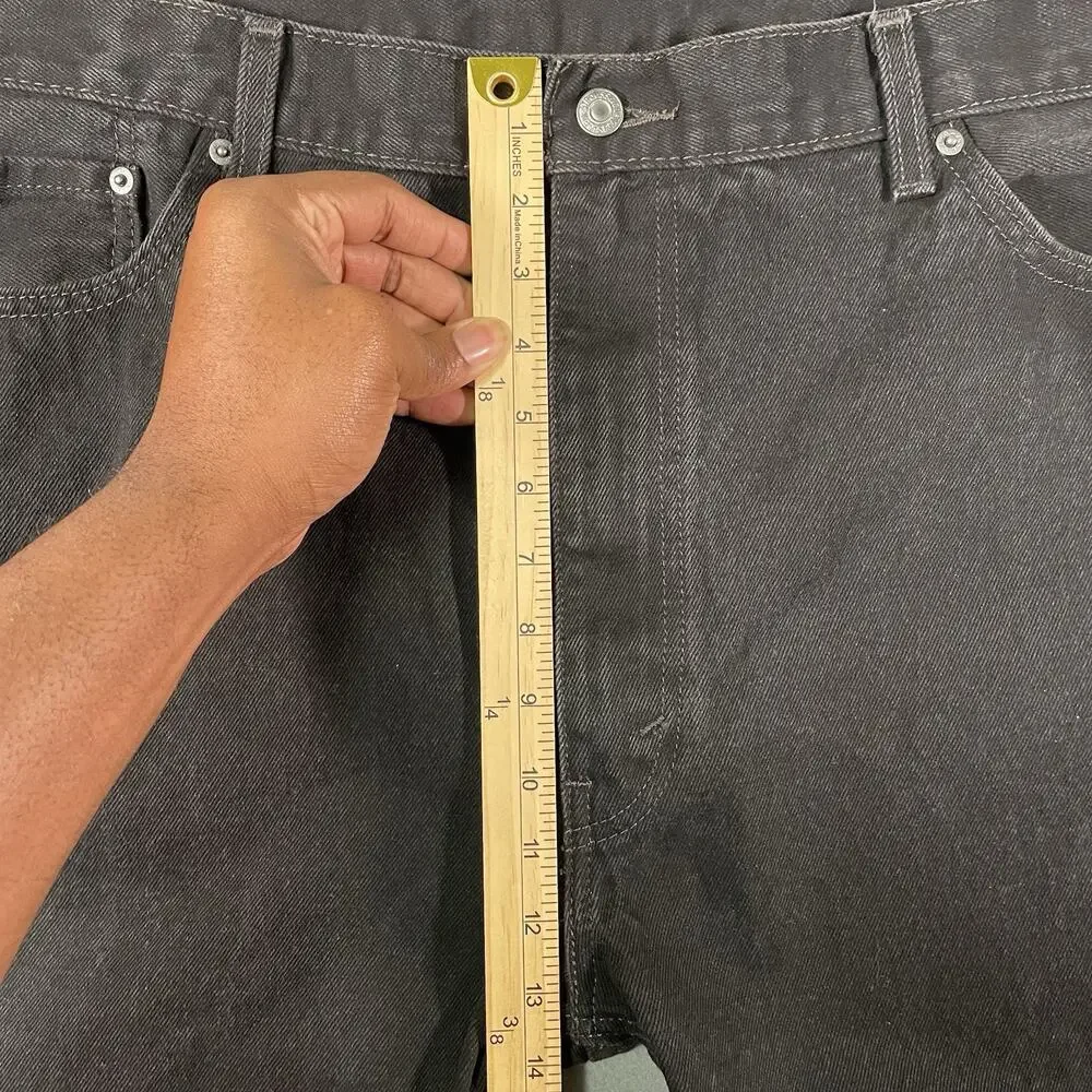 Levi’s 505 Jeans Black Men’s 44x30 Straight Leg Classic Denim